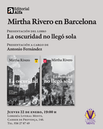 BARCELONA: Presentación del libro "La oscuridad no llegó sola. Crónica de una tragedia venezolana" de Mirtha Rivero